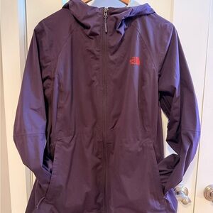 The North Face purple rain jacket